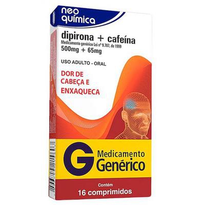 DIPIRONA SODICA + CAFEINA 16 CPR NEOQ