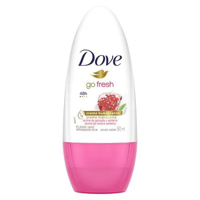 Desodorante Antitranspirante Roll-On Dove Go Fresh Romã e Verbena 50ml