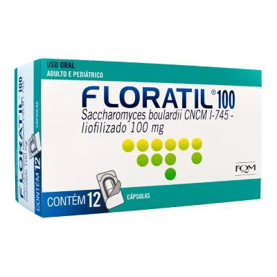 Floratil 100mg 12 Cápsulas