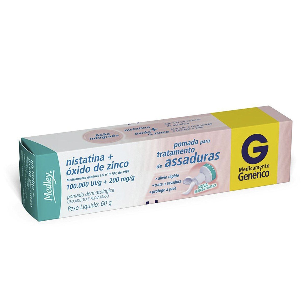 Nistatina + Oxido Zinco Pomada 60gr Medley