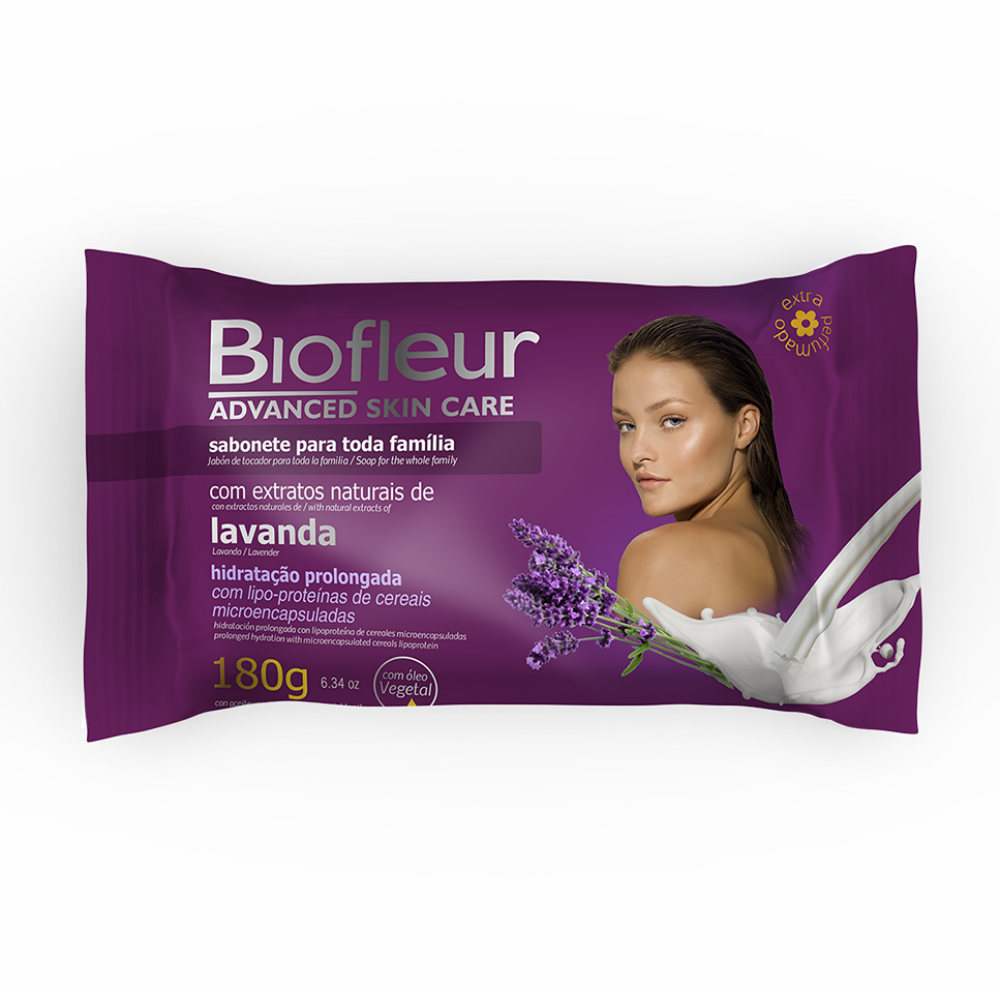 Sabonete Biofleur Advanced Skin Care Lavanda 180g