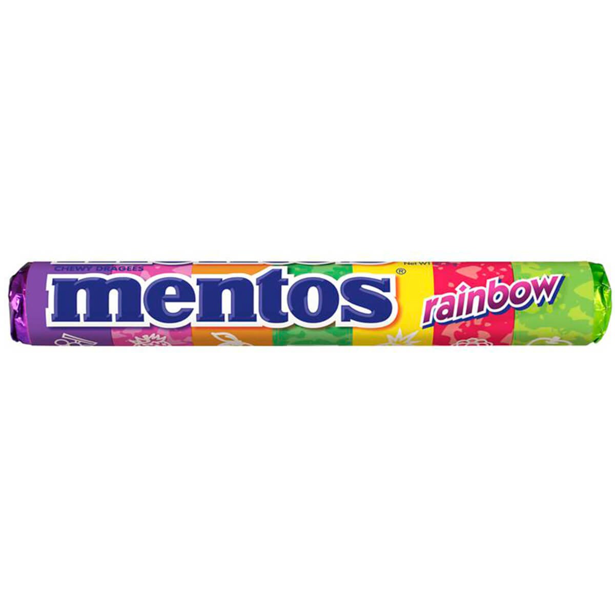 Bala Mentos Stick Rainbow 38g