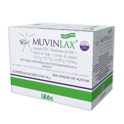 Laxante Muvinlax Limão 20 Sachês de 14g