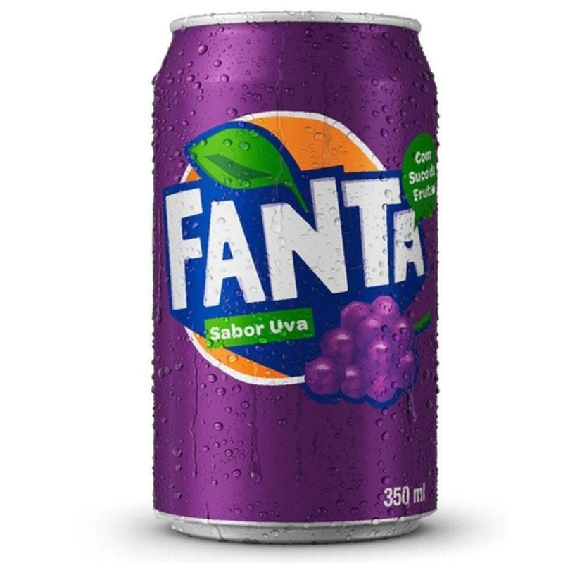 Refrigerante Fanta Uva Lata 350ml