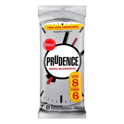 Preservativo Prudence Efeito Retardante Leve 8 Pague 6