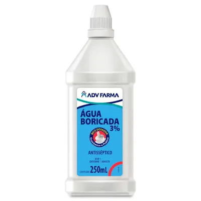 Água Boricada 3% com Conta Gotas 250ml