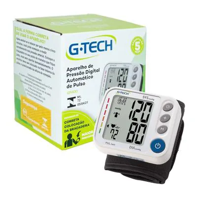 Aparelho de Pressão de Pulso Digital G-Tech GP400