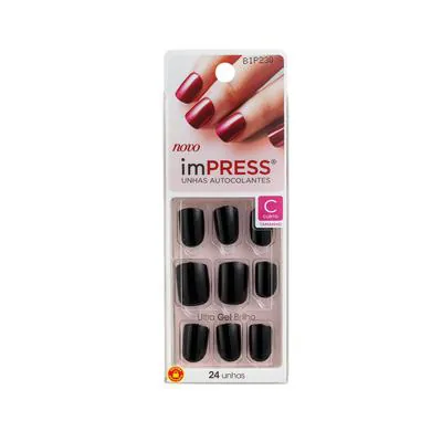 Unhas Kiss NY Impress Curta Text Appeal