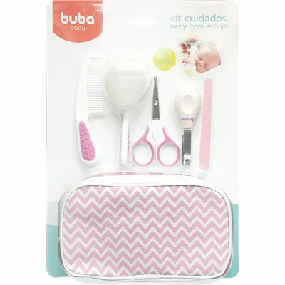 Kit Buba Cuidados do Bebê Rosa 9 Itens