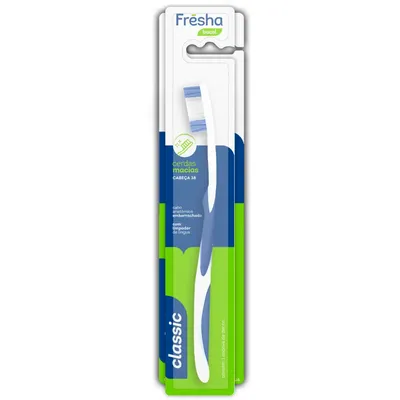 Escova Dental Fresha Classic Macia 1 unidade (Cores Sortidas)