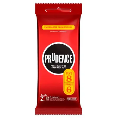 Preservativo Prudence Lubrificado Leve 8 Pague 6