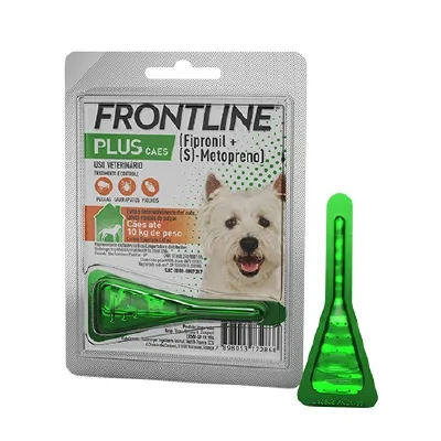 Antipulgas E Carrapatos Frontline Plus Para Cães De Até 10Kg, Verde