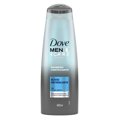 "Shampoo Fortificante Dove Alívio Refrescante com Ice Cool Mentol 400 ml
