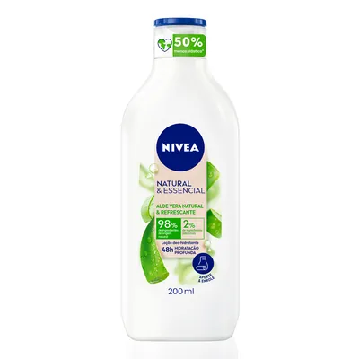 Loção Hidratante Nivea Natural e Essencial Aloe Vera 200ml