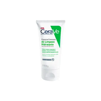 Espuma Cremosa de Limpeza Hidratante CeraVe Remove Resíduos 60g