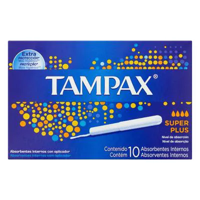 Absorvente Tampax Super Plus Com Aplicador 10 Unidades preço