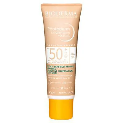 Protetor Solar Facial Bioderma Photoderm Cover Touch Mineral Muito Claro Fps50+ 40G preço