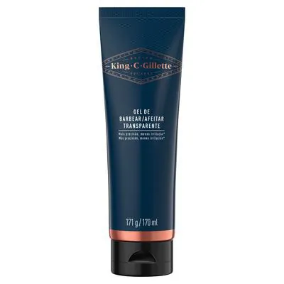 Gel de Barbear King .C. Gilette Transparente 170ml