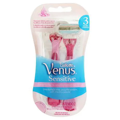 Aparelho para Depilação Gillette Venus Sensitive 2 Unidades