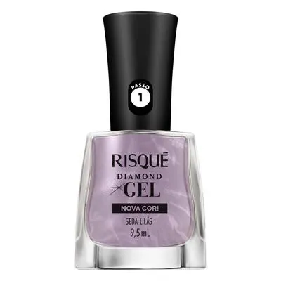 Esmalte Risqué Diamond Gel Nova Cor! Seda Lilás 9,5ml