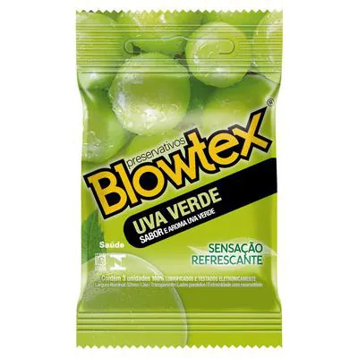 Preservativo Blowtex Uva Verde 3 Unidades preço