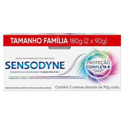 Kit Creme Dental Sensodyne Proteção Completa 90g 2 Unidades