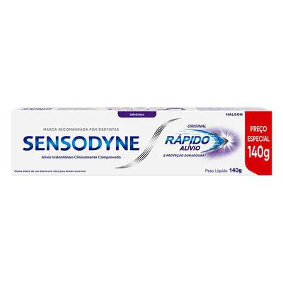 Sensodyne Rápido Alívio Creme Dental para Dentes Sensíveis 140g