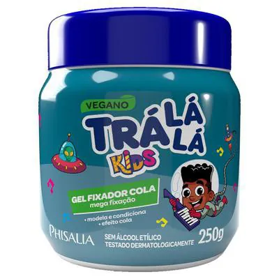 Gel Fixador Infantil Tra Lá Lá Kids Mega Fixação 250g