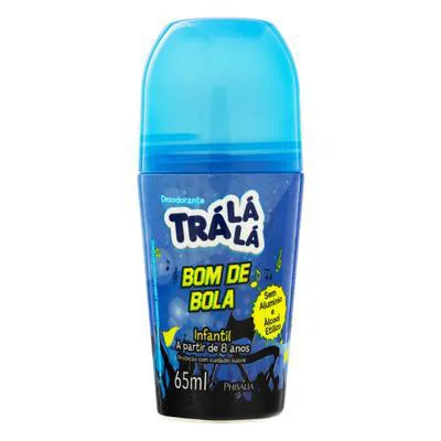 Desodorante Tra Lá Lá Infantil Roll On Bom de Bola 65ml
