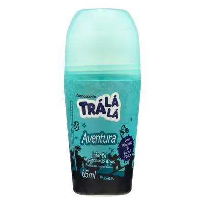 Desodorante Tra Lá Lá Infantil Roll On Aventura 65ml