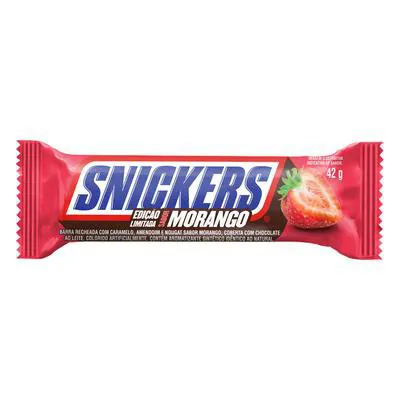 Chocolate Snickers Sabor Morango 42g