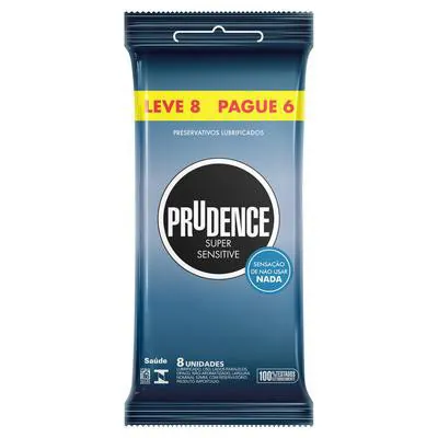 Preservativo Prudence Super Sensitive Leve 8 Pague 6 preço