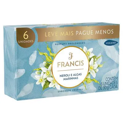 Kit Sabonete Francis Clássico Marinho 90g 6 Unidades