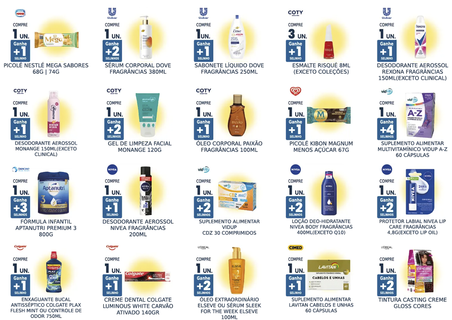 compre e ganhe mais selinhos